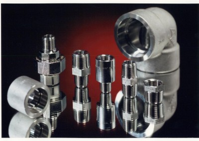 FORGED STAINLESS STEEL FITTINGS supplied by Midland Fittings Ltd manufactured by Delcorte SA
