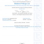 Midland Fittings Ltd ISO 9001:2015 QMS LRQ00000284 2018 CERT