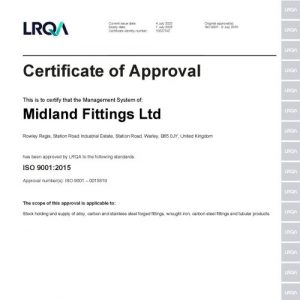 ISO 9001 2023 Midland Fittings thumbnail